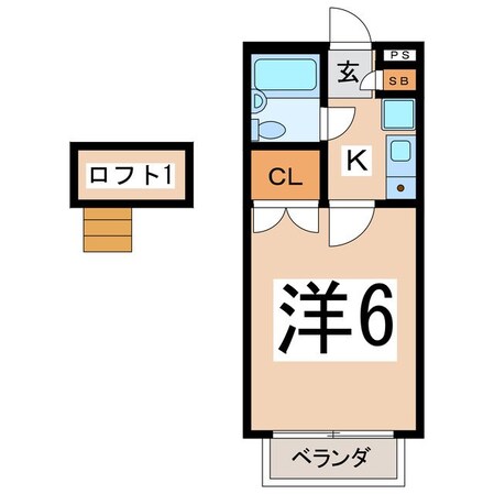 ベルトピア甲府の物件間取画像